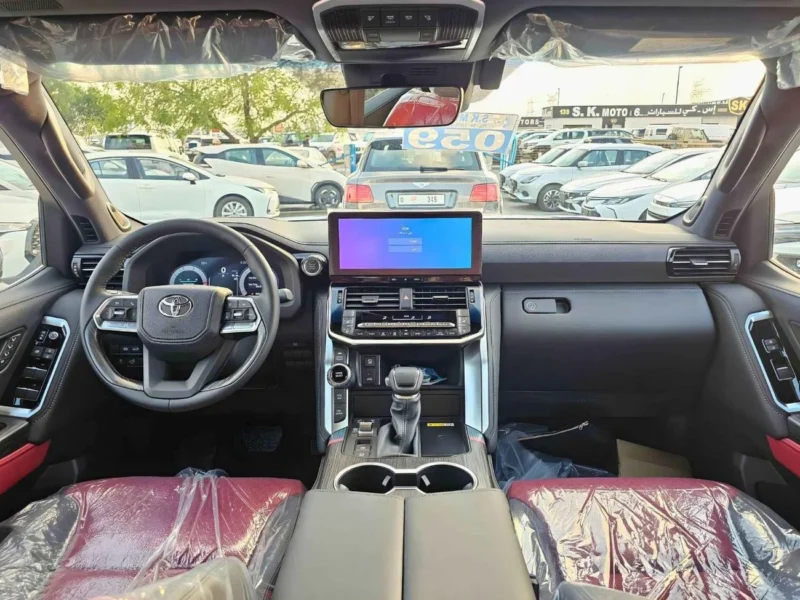 2026 Toyota Land Cruiser VXR 3.5-liter V6 Twin-Turbo Petrol Engine Black Red SUV Automatic
