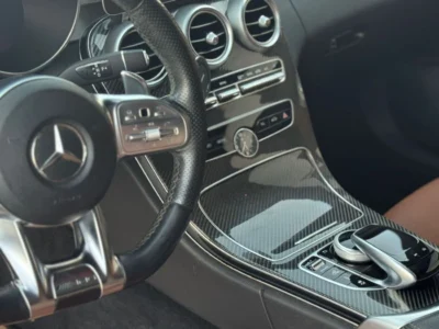 2019 Mercedes-Benz C 43 AMG 3.0-liter V6 twin-turbocharged Engine Blue Tan Sedan GCC