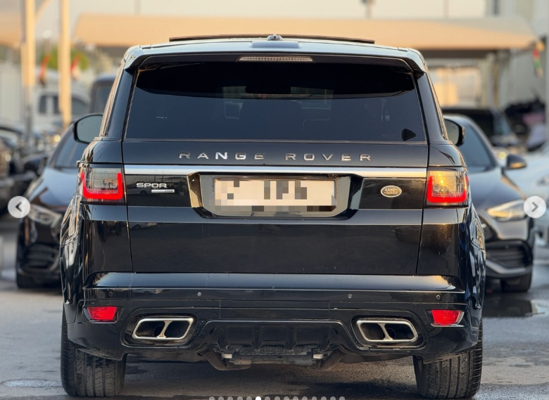 2015 Land Rover Range Rover Sport Converted to 2022 SVR 3.0L V6 Supercharged Petrol Black SUV