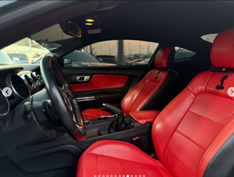2018 Ford Mustang EcoBoost 2.3L EcoBoost Turbo I-4 Petrol Engine Bue Red Coupe