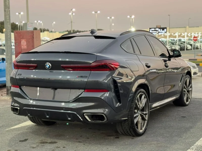 2021 BMW X6 4.4 Litres Twin-Turbocharged V8 Petrol Engine Grey Tan Luxury SUV GCC