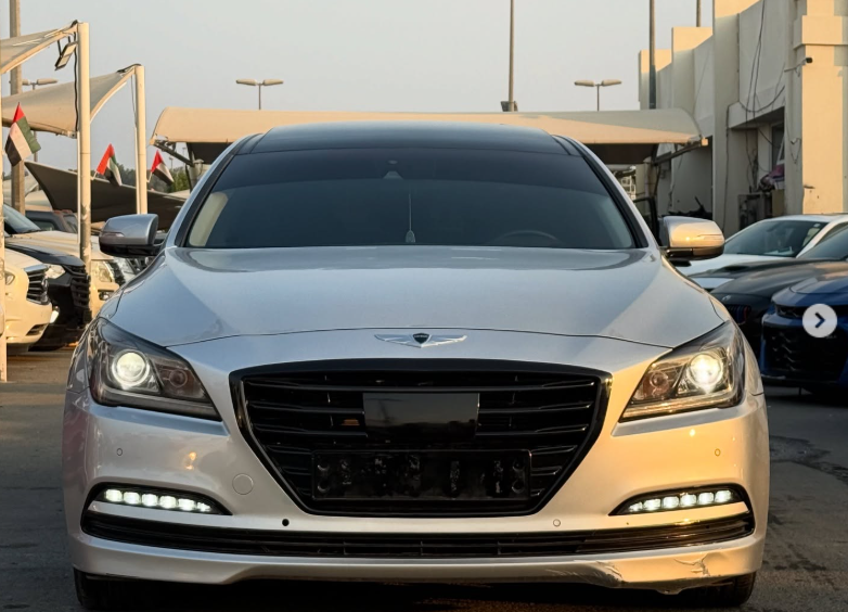 2015 Hyundai Genesis G80 5.0L Tau V8 GDi Engine Silver Black Luxury Sedan RWD