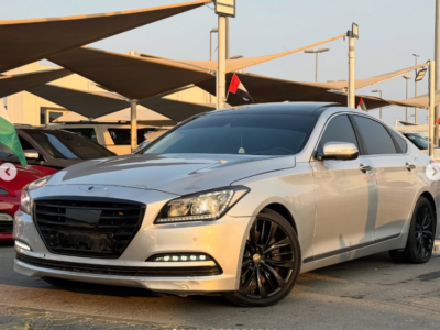 2015 Hyundai Genesis G80 5.0L Tau V8 GDi Engine Silver Black Luxury Sedan RWD