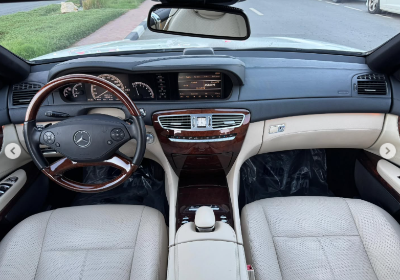 2012 Mercedes-Benz CL550 4MATIC 4.6 Litres Twin-Turbocharged V8 Engine White Beige Coupe