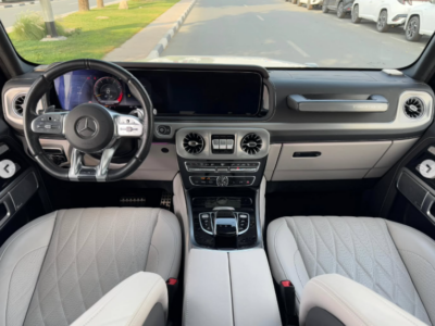 2021 Mercedes-Benz G63 AMG 4.0-liter V8 biturbo Petrol Engine White Beige SUV Helios Interior
