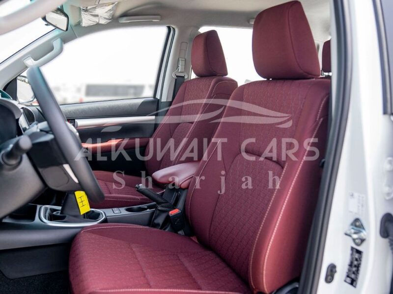 2023 Toyota Hilux Double Cab 2.7 Liters 4 Cylinders Petrol Engine White Red Pickup Truck Manual