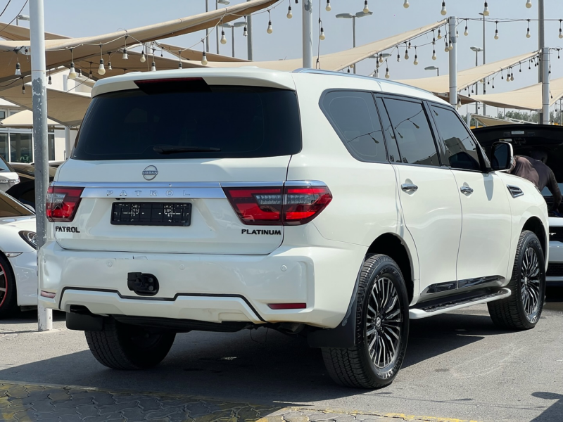2017 Nissan Patrol LE Titanium 5.6 Liters Cylinder Petrol Engine White Tan SUV Automatic
