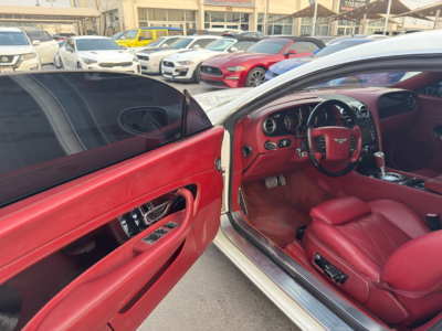2006 Bentley Continental GT 6.0 Litres 12 cylinders Petrol Engine White Red Luxury Coupe