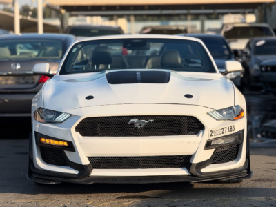 2022 Ford Mustang EcoBoost 2.3 Liters 4-cylinder Petrol Engine White Black Convertible