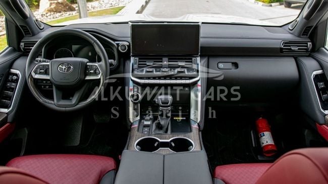 2025 Toyota Land Cruiser LC300 VXR 3.5 Liters 6 Cylinder Petrol Engine White Red SUV
