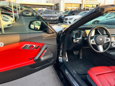 2019 BMW Z4 sDrive20i 2.0-liter turbocharged 4-cylinder Petrol Engine Blue Red Convertible