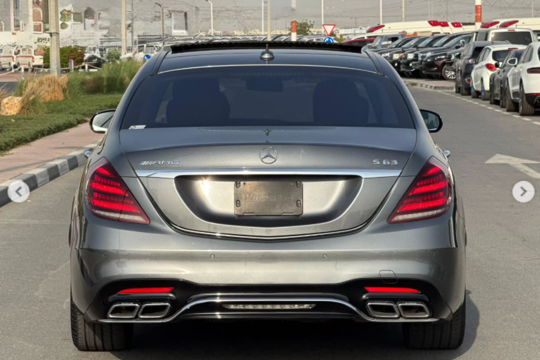 2018 Mercedes-Benz S 63 AMG 4.0 Litres V8 biturbo Petrol Engine Grey Sedan Automatic