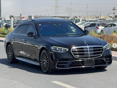 2021 Mercedes-Benz S 500 LWB 3.0L Inline-6 Turbocharged with EQ Boost Black Luxury Sedan