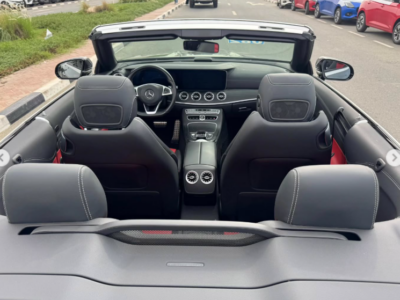 2018 Mercedes-Benz E400 3.0 Litres V6 Biturbo V6 Twin Turbo Petrol Engine Grey Red Convertible