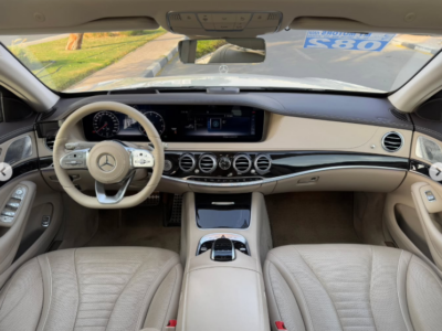 2020 Mercedes-Benz S 450 3.0 Litres Inline-6 with EQ Boost Engine White Beige Sedan Automatic