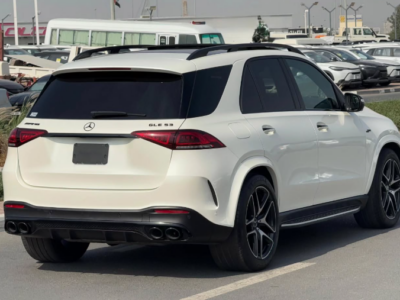 2021 Mercedes-Benz GLE 53 AMG 3.0L Inline-6 Turbocharged with EQ Boost White Black SUV