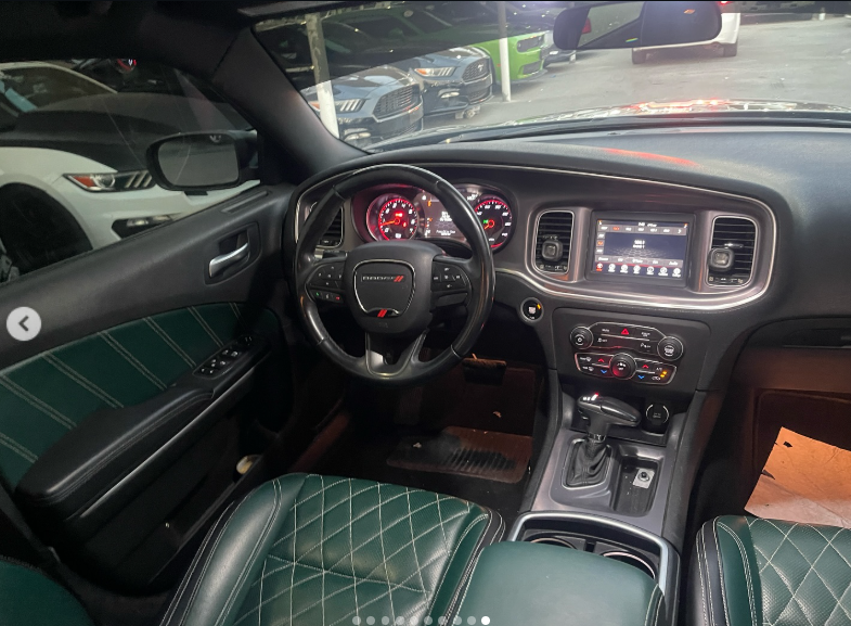 2019 Dodge Charger Scat Pack 3.6 Liters V6 Cylinders Petrol Engine Black Green Sedan RWD