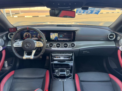 2020 Mercedes-Benz E53 AMG 3.0-liter turbocharged inline-6 Petrol Engine Black Red Sedan