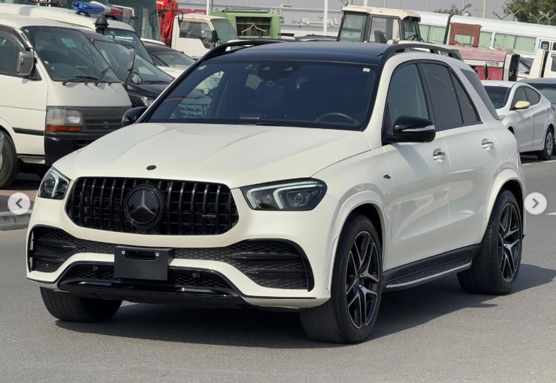 2021 Mercedes-Benz GLE 53 AMG 3.0L Inline-6 Turbocharged with EQ Boost White Black SUV
