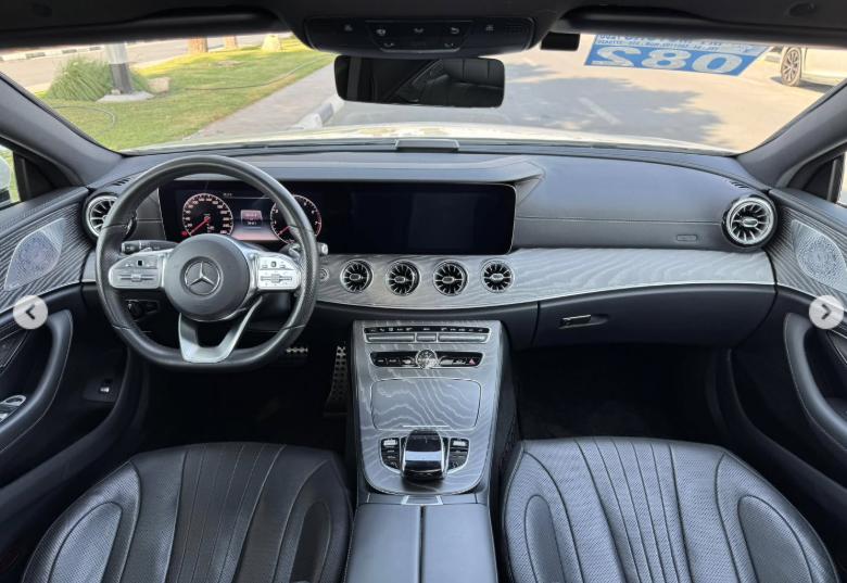 2018 Mercedes-Benz CLS 450 4MATIC 3.0 Liter 6 Cylinders Turbocharged Engine White Black Sedan