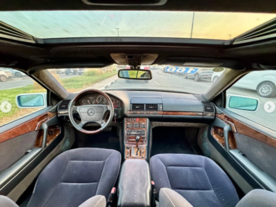 1994 Mercedes-Benz CL 600 6.0-liter 12-cylinder Petrol Engine Silver Black Luxury Coupe RWD