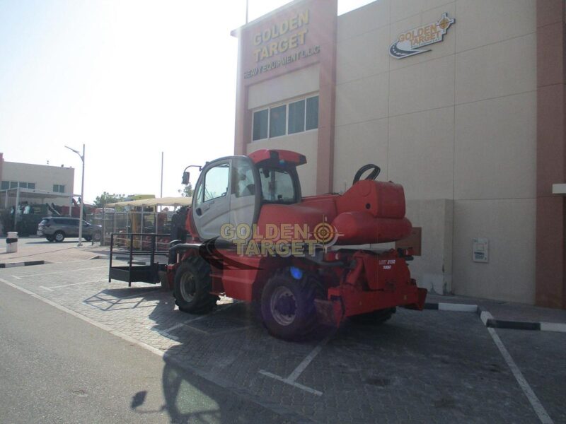 2008 Manitou MRT2150 Telehandler 4-Cylinder Daimler Chrysler OM-904-LA Diesel Engine Red