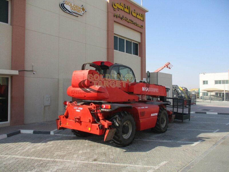 2008 Manitou MRT2150 Telehandler 4-Cylinder Daimler Chrysler OM-904-LA Diesel Engine Red