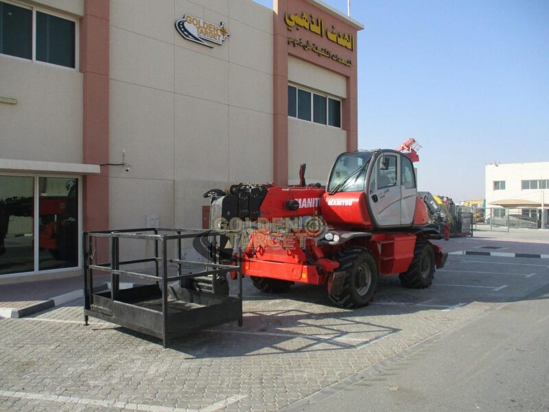 2008 Manitou MRT2150 Telehandler 4-Cylinder Daimler Chrysler OM-904-LA Diesel Engine Red