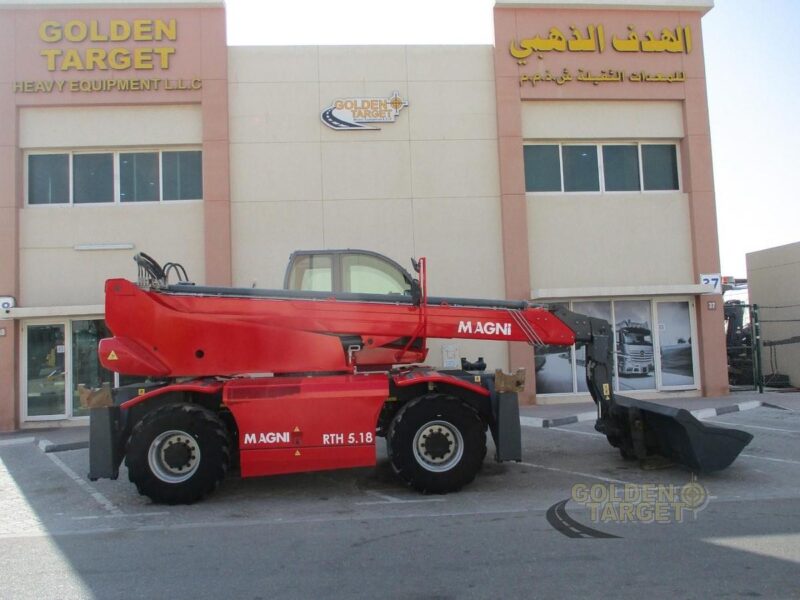2021 MAGNI RTH5.18 -D/C Rotating Telescopic Handler 4 Cylinder Deutz Diesel Engine Red