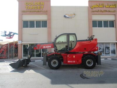 2021 MAGNI RTH5.18 -D/C Rotating Telescopic Handler 4 Cylinder Deutz Diesel Engine Red