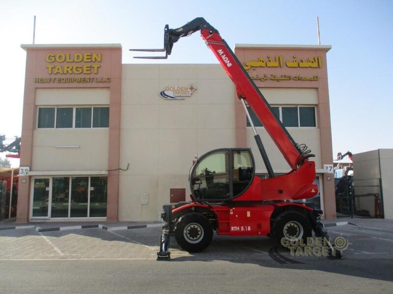 2021 MAGNI RTH5.18 -D/C Rotating Telescopic Handler 4 Cylinder Deutz Diesel Engine Red