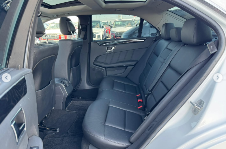 2013 Mercedes-Benz E350 3.5 Litres V6 Naturally Aspirated Petrol Engine White Grey Sedan RWD