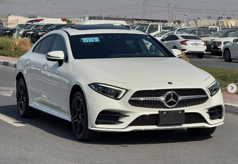 2018 Mercedes-Benz CLS 450 4MATIC 3.0 Liter 6 Cylinders Turbocharged Engine White Black Sedan
