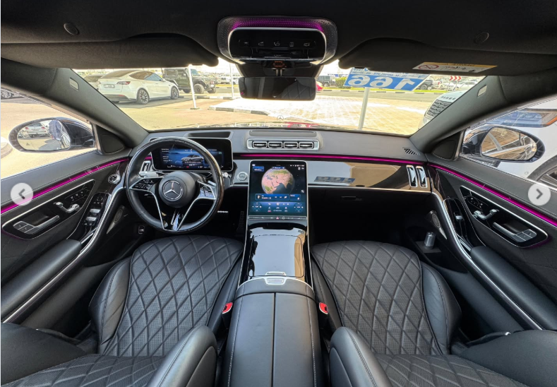 2021 Mercedes-Benz S 500 LWB 3.0L Inline-6 Turbocharged with EQ Boost Black Luxury Sedan