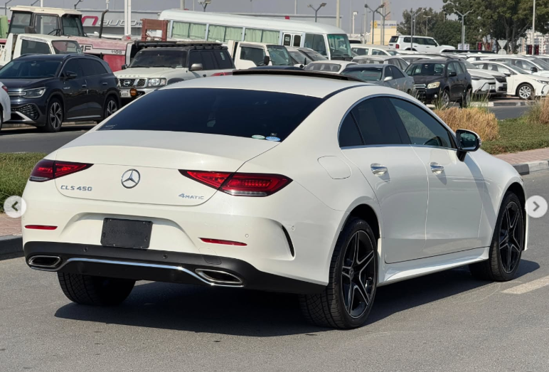 2018 Mercedes-Benz CLS 450 4MATIC 3.0 Liter 6 Cylinders Turbocharged Engine White Black Sedan