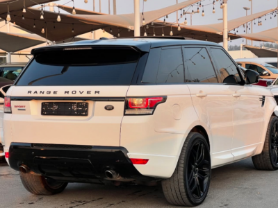 2014 Land Rover Range Rover Sport 5.0 Litres Supercharged V8 petrol Engine White Orange SUV GCC
