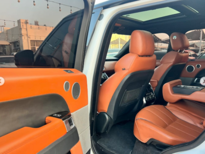2014 Land Rover Range Rover Sport 5.0 Litres Supercharged V8 petrol Engine White Orange SUV GCC
