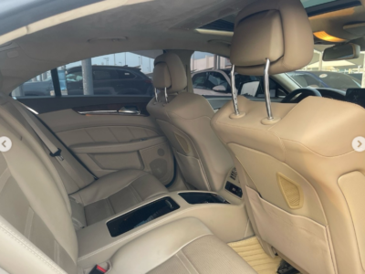 2012 Mercedes-Benz CLS63 AMG 5.5-liter twin-turbo V8 Petrol Engine White Beige Sedan RWD
