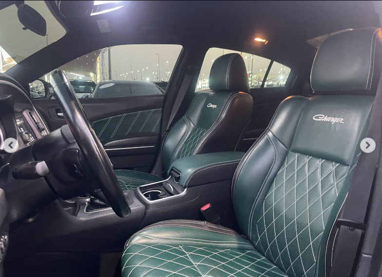 2019 Dodge Charger Scat Pack 3.6 Liters V6 Cylinders Petrol Engine Black Green Sedan RWD