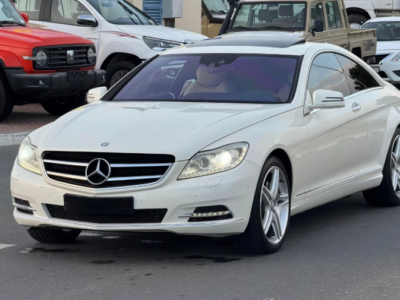 2012 Mercedes-Benz CL 550 4MATIC 4.6-liter bi-turbo V8 Petrol Engine White Beige Coupe