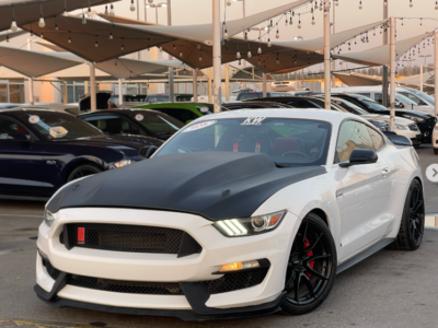 2016 Ford Mustang GT 5.0 Litres V8 Petrol Engine White Red Coupe RWD Automatic