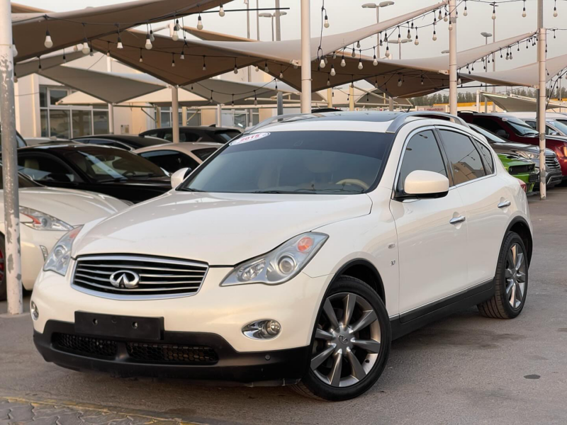 2015 Infiniti QX50 3.7-liter V6 Engine White Beige Luxury Crossover