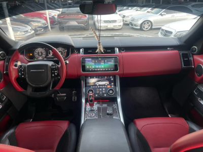 2021 Land Rover Range Rover Sport SVR 5.0L Supercharged V8 Petrol Engine Black Red SUV