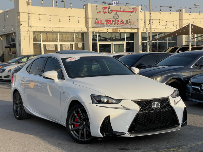 2019 Lexus IS300 2.0L Turbocharged 4-cylinder Engine White Black Sedan