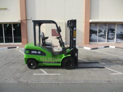 2024 AGT CPD20 Electric Forklift 2 ton Capacity 2 stage mast Battery Charger Green