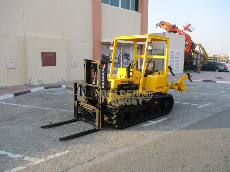 2006 MOROOKA MK35 Crawler Forklift 4 Cylinder Diesel Engine Yellow