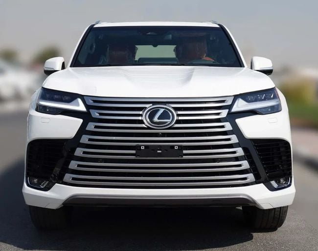 2026 Lexus LX 700h 3.5-liter Twin-turbocharged V6 Hybrid Engine White Tan SUV