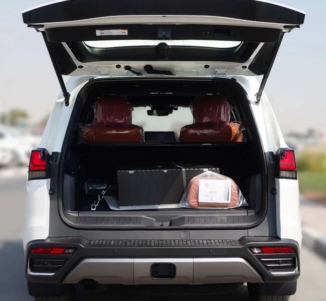 2026 Lexus LX 700h 3.5-liter Twin-turbocharged V6 Hybrid Engine White Tan SUV