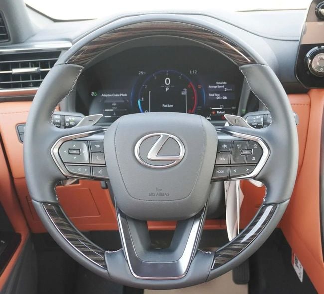 2026 Lexus LX 700h 3.5-liter Twin-turbocharged V6 Hybrid Engine White Tan SUV