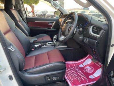 2019 Toyota Fortuner Crusade 2.8 Litres 4 cylinders Turbo Intercooled Engine White Red SUV